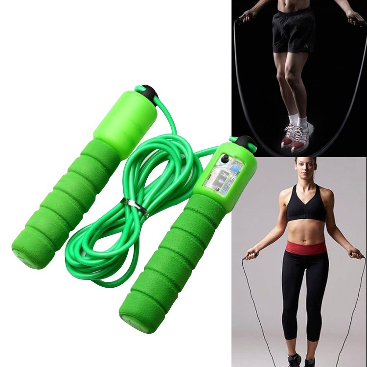 Skipping Rope With Counter Adjustable Length Counter Wear-resistant Foam Cotton Handle JumpRope Exercise Portable Sports Training Equipment - Image 2