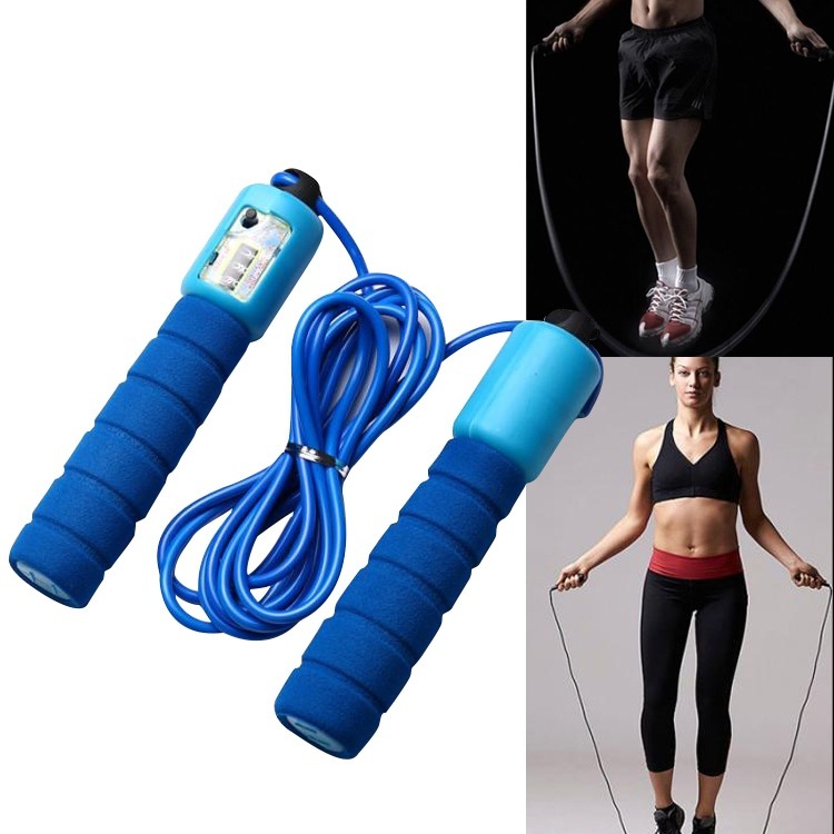 Skipping Rope With Counter Adjustable Length Counter Wear-resistant Foam Cotton Handle JumpRope Exercise Portable Sports Training Equipment - Image 3