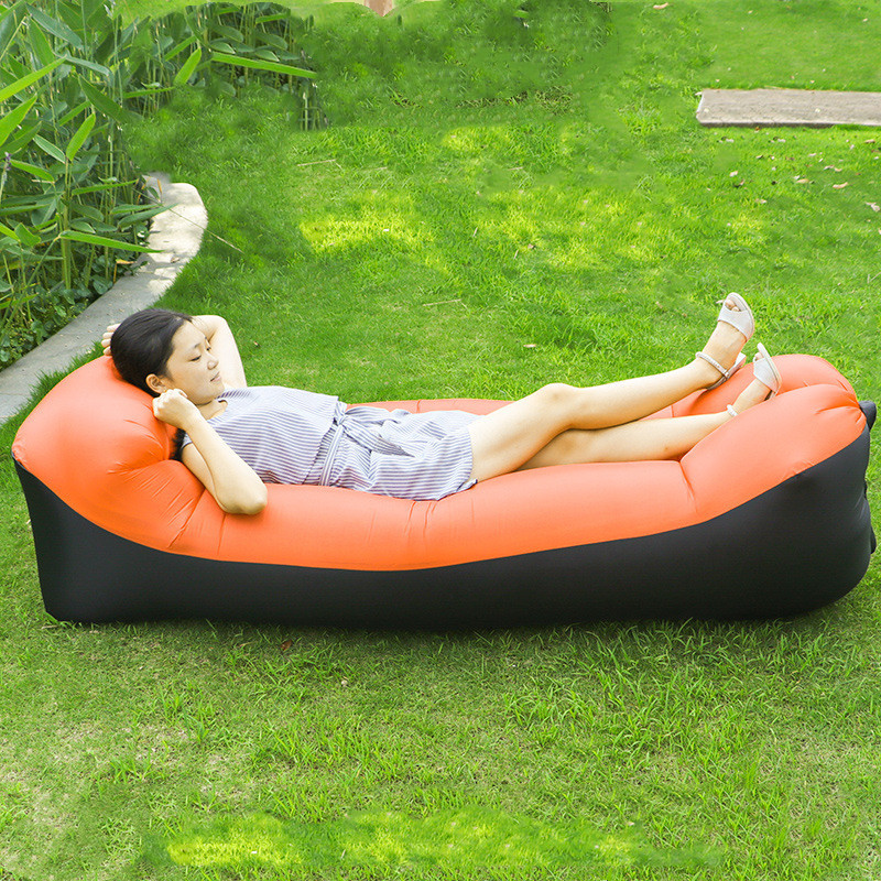Outdoor Air Sofa Fast Inflatable Laybag Hangout Lounger Beach Air Bed Folding Sleeping Bag Lazy Sofa Lazy Air Sofa - Image 3