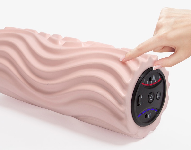 USB Electric Massage Yoga Massager Muscle Soreness Pain Relax Stovepipe Vibration Acupressure Massage Column Foam Roller Block - Image 5