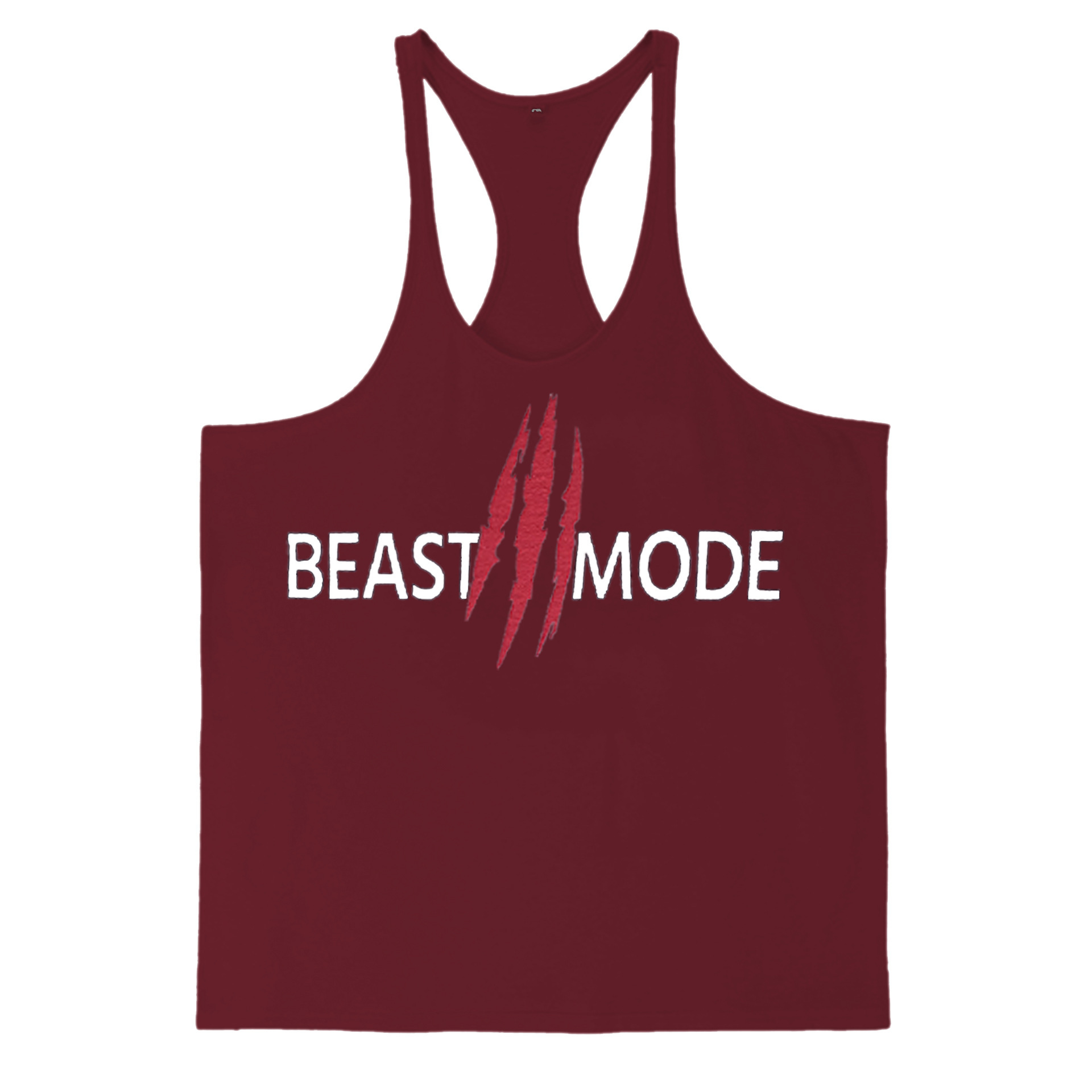 Summer Cotton Fitness Muscle Men's Thin Shoulder Strap I-print Halter Vest - Image 3